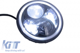 Fari LED CREE da 7 pollici per Jeep Wrangler JK TJ LJ Defender Mercedes W463-image-5999724