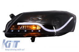 Fari LED DRL a barra luminosa per VW Passat B7 10.2010-10.2014 Nero-image-6017604