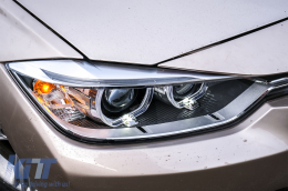 Fari LED DRL Angel Eyes per BMW Serie 3 F30 F31 2011-2015 Luci con proiettore-image-6078304