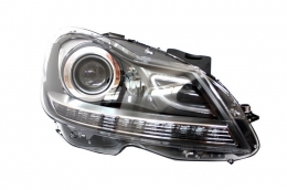 Fari LED DRL Bi-Xeno per Mercedes Classe C W204 Facelift 11-14-image-6016560