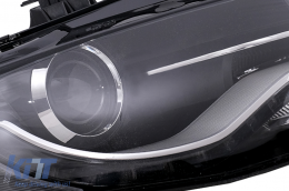 Fari LED DRL Luci di marcia diurna per Audi A4 B8 8K 2009-10.2011 Nero-image-6103254