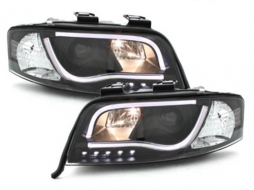 Fari LED DRL per Audi A6 4B 1997-2001 Luce Nero-image-65409