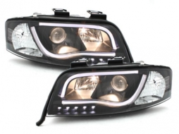 Fari LED DRL per Audi A6 4B 1997-2001 Luce Nero-image-65412