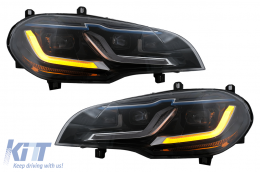 Fari LED DRL per BMW X5 E70 2007-2014 Conversione da HID a LED Headlights-image-6106076