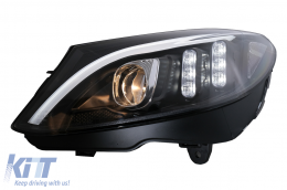 Fari LED DRL per Mercedes C W205 S205 A205 C205 14-18 Sequenziale dinamico-image-6105771