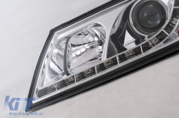 Fari LED DRL per Skoda Octavia II 2004-2008 Luci di marcia diurna cromate-image-2794