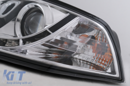 Fari LED DRL per Skoda Octavia II 2004-2008 Luci di marcia diurna cromate-image-2795