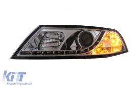 Fari LED DRL per Skoda Octavia II 2004-2008 Luci di marcia diurna cromate-image-2798