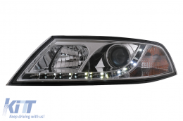 Fari LED DRL per Skoda Octavia II 2004-2008 Luci di marcia diurna cromate-image-6106600