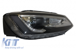 Fari LED DRL per VW Jetta Mk6 VI 11-17 Bi-Xenon Design Dynamic Flowing-image-6020972