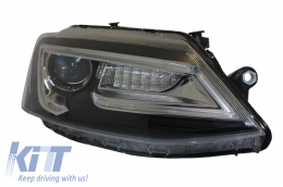 Fari LED DRL per VW Jetta Mk6 VI 11-17 Bi-Xenon Design Dynamic Flowing-image-6020973