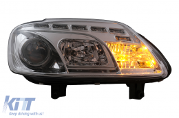 Fari LED DRL per VW Touran 1T Caddy 03-06 Luci di marcia diurna cromate-image-6105398