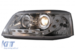 Fari LED DRL per VW Transporter T5 03-08.09 Luci Marcia Diurna Crom Headlights-image-6100825