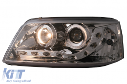 Fari LED DRL per VW Transporter T5 03-08.09 Luci Marcia Diurna Crom Headlights-image-6100827