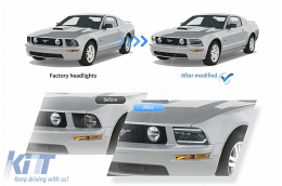 Fari LED per Ford Mustang V Pre-Facelift 2005-2009 Luci Svolta Dinamiche Headlights-image-6107683