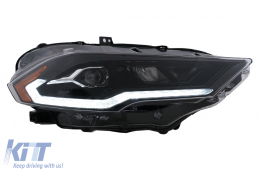 Fari LED per Ford Mustang VI Facelift 2018-2023 neri Dual Projector Dynamic-image-6107444