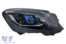 Fari LED per Mercedes Classe S W222 2013-2017 Facelift Look Segnale dinamico-image-6103733