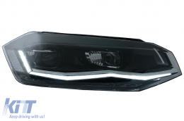 Fari LED per VW Polo AW MK6 2018-2020 Dynamic Sequenziale Segnale Luci di svolta-image-6082611