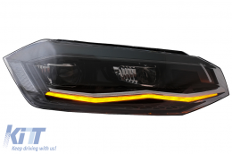 Fari LED per VW Polo AW MK6 2018-2020 Dynamic Sequenziale Segnale Luci di svolta-image-6082619