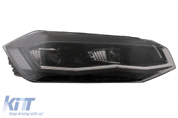 Fari LED per VW Polo AW MK6 2018-2020 Dynamic Sequenziale Segnale Luci di svolta-image-6082629