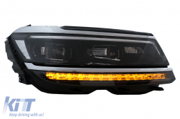 Fari LED per VW Tiguan II Mk2 16-19 R-Line Matrix Look Sequenziale Dinamico-image-6040233