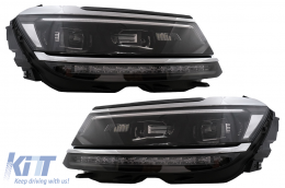 Fari LED per VW Tiguan II Mk2 16-19 R-Line Matrix Look Sequenziale Dinamico-image-6040237