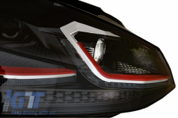 Fari LED VW Golf 7 VII 12-17 Facelift G7.5 GTI Look Dynamic Luci lampadina RHD--image-6039803