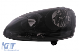 Fari per VW Golf 5 V 10.2003-2009 Jetta 2005-2010 Tutto Nero Headlights-image-6099323