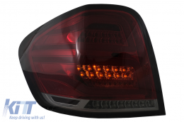 Fari Posteriori FULL LED per Mercedes Classe M W164 05-08 Rosso Fumè-image-6099149