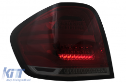 Fari Posteriori FULL LED per Mercedes Classe M W164 05-08 Rosso Fumè-image-6099156