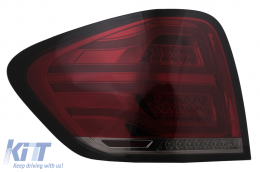 Fari Posteriori FULL LED per Mercedes Classe M W164 05-08 Rosso Fumè-image-6099158