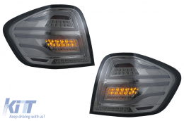 Fari Posteriori FULL LED per Mercedes Classe M W164 05-08 Rosso Fumè-image-6102758