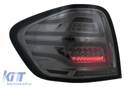 Fari Posteriori FULL LED per Mercedes Classe M W164 05-08 Rosso Fumè-image-6102760