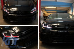 Faros LED para VW Golf 6 VI 08-13 Facelift G7.5 GTI Look Flowing Dynamic LHD-image-6052878