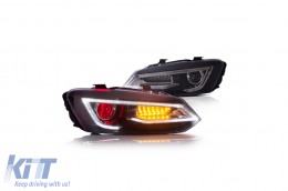 Faros para VW Polo MK5 6R 6C 61 11-17 Luces LED Devil Eye Look RHD-image-6077532