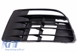 Fendinebbia griglie laterali per VW Golf 6 VI 2008-2012 R20 Design brillante Nero-image-5995666