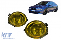 Fendinebbia per BMW Serie 3 E46 98-03 M-Tech Serie 5 E39 96-02 M-Sport Giallo-image-6075951