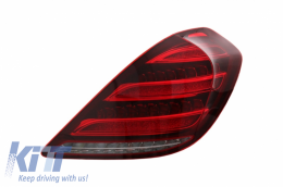 Feux arrière Full LED pour Mercedes S W222 13-17 Dynamique Signal Facelift Look-image-6038800