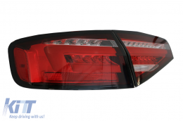 Feux arrière LED pour AUDI A4 B8 12-15 Limousine Feux tournants dynamiques-image-6066914