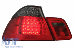 Feux arrière LED pour BMW Série 3 E46 Berline 05-1998-08-2001 Rouge Noir--image-6060589