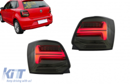 Feux Arrière LED pour VW Polo 6R 6C 11-17 Dynamique Tournant Lumières Vento Look-image-6074208