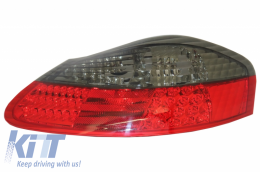 Feux arrières à  LED pour PORSCHE Boxster 986 1996-2004 Clignotants Red Smoke--image-6030497