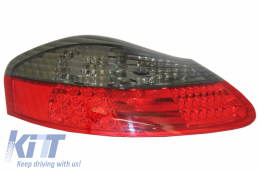 Feux arrières à  LED pour PORSCHE Boxster 986 1996-2004 Clignotants Red Smoke--image-6030498