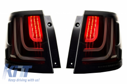 Feux arrières Glohh LED LightBar adaptables pour Range Rover Sport L320 (2005-2013) GL-3x Dynamic Smoke-image-6041146