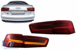 Feux LED pour Audi A6 4G C7 Berline 11-14 Facelift Dynamique Séquentielle-image-6073814