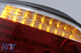 Feux LED pour BMW 5er E60 04.2003-03.2007 Rouge/Transparent LCI Facelift Look--image-6091630