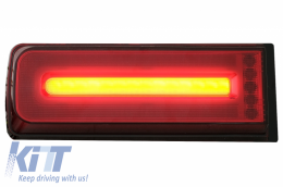 Feux LED pour Mercedes Classe G W463 08-17 Facelift 18 Look Dynamic Smoke Red--image-6060618