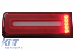 Feux LED pour Mercedes Classe G W463 08-17 Facelift 18 Look Dynamic Smoke Red--image-6060621