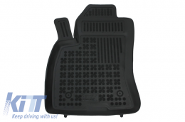 Floor mat black suitable for FIAT Doblo II 2009- OPEL Combo C 2011- 5, 7 seater version-image-6013695