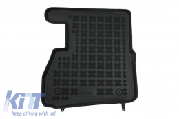 Floor mat black suitable for FIAT Doblo II 2009- OPEL Combo C 2011- 5, 7 seater version-image-6013698